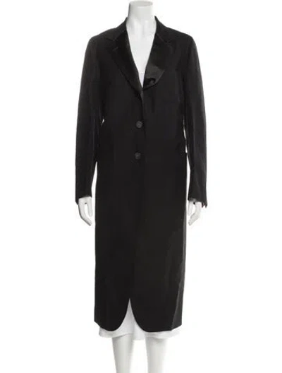 Pre-owned Thom Browne Wool Coat In Black