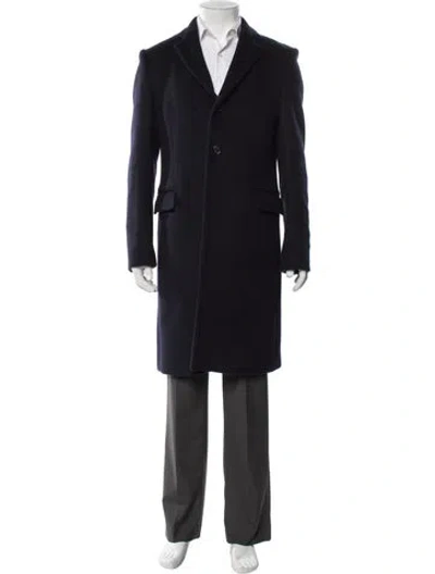 Pre-owned Thom Browne Wool Coat In Black