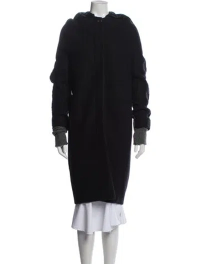 Pre-owned Thom Browne Wool Coat In Blue