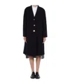 Thom Browne Wool Coat In Black