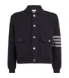 Thom Browne 4-bar Stripe Bomber Jacket In Navy