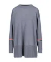 Thom Browne Wool Crew Neck Jumper In Gray