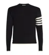 Thom Browne Wool Crew-neck Sweater In Black