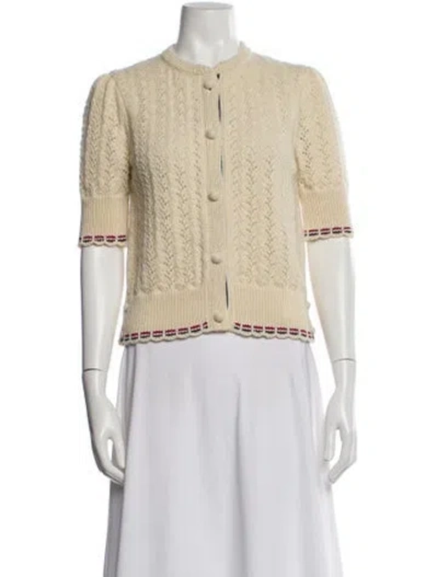 Pre-owned Thom Browne Wool Crew Neck Sweater In Neutral