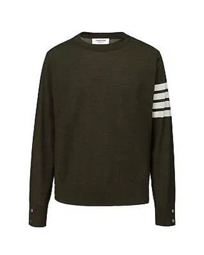 Pre-owned Thom Browne Wool Crewneck Jumper - Jumpers - Green -size 2xs