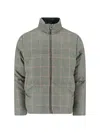 Thom Browne Reversible Down Jacket Featuring Checkered Pattern In Green