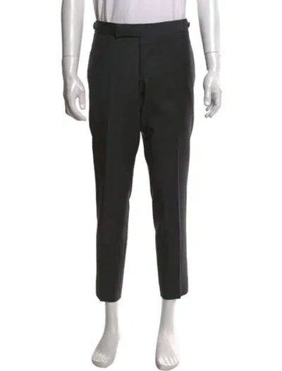 Pre-owned Thom Browne Wool Dress Pants In Black