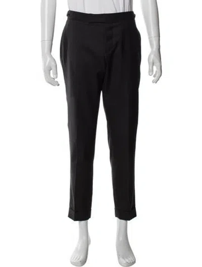 Pre-owned Thom Browne Wool Dress Pants In Black