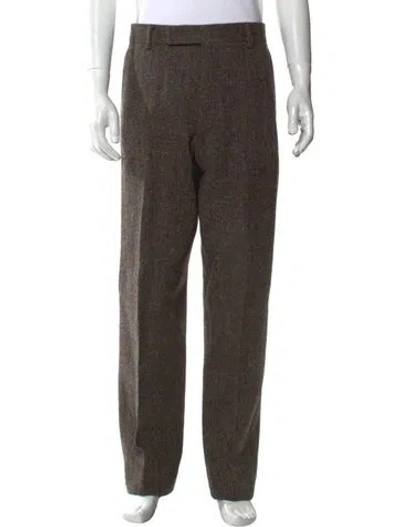 Pre-owned Thom Browne Wool Dress Pants In Brown