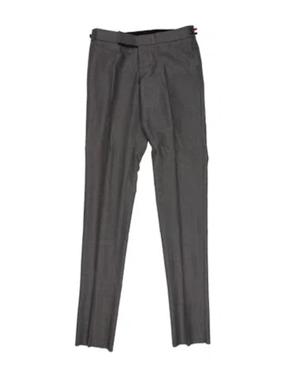 Pre-owned Thom Browne Wool Dress Pants In Gray