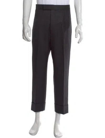 Pre-owned Thom Browne Wool Dress Pants In Gray