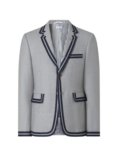 Thom Browne Wool Flannel Cricketing Sportcoat In Gray