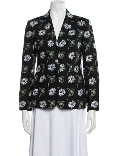 Pre-owned Thom Browne Wool Floral Print Blazer In Multi