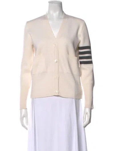 Pre-owned Thom Browne Wool Graphic Print Sweater In Neutral