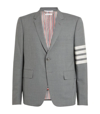 Thom Browne Wool High Armhole Sport Coat In Grey
