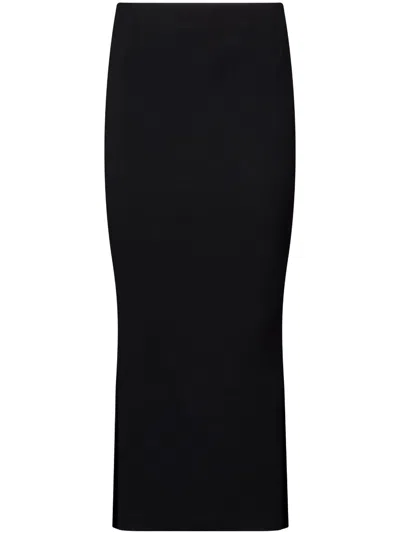 Thom Browne Wool Hobble Skirt In Black