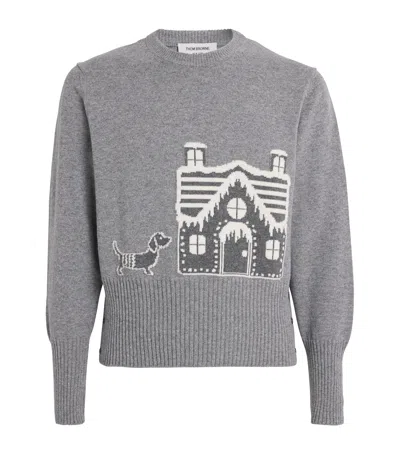 THOM BROWNE WOOL HOLIDAY SCENERY SWEATER