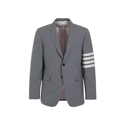 Thom Browne Wool Jacket, Stylish And Warm In Gray