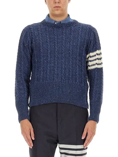Thom Browne Wool Jersey. In Blue