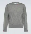 Thom Browne Grey Wool Sweater In Grey