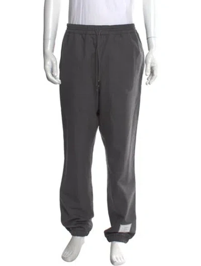 Pre-owned Thom Browne Wool Joggers In Gray