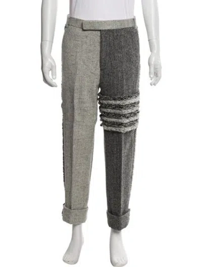 Pre-owned Thom Browne Wool Joggers In Gray