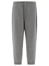 Thom Browne Colour-block Virgin Wool Track Pants In Grey