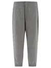 Thom Browne Colour-block Virgin Wool Track Pants In Grey
