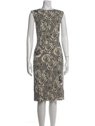 Pre-owned Thom Browne Wool Knee-length Dress In Neutral