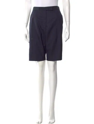 Pre-owned Thom Browne Wool Knee-length Shorts In Blue