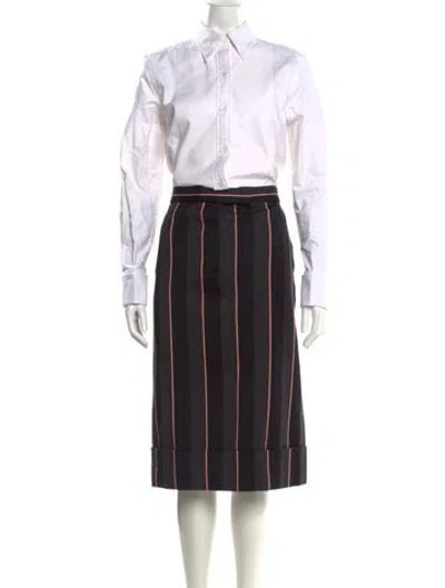 Pre-owned Thom Browne Wool Midi Length Dress In Black