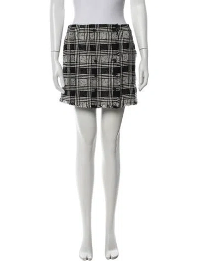 Pre-owned Thom Browne Wool Mini Skirt In Black