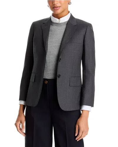 Thom Browne Wool Notch Lapel Classic Sport Coat In Gray