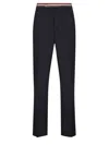 Thom Browne Rwb Blue Wool Pants In Blue
