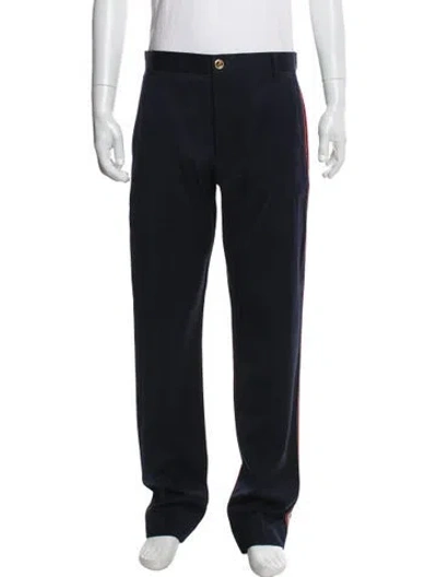 Pre-owned Thom Browne Wool Pants In Blue