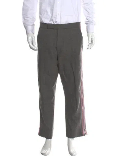 Pre-owned Thom Browne Wool Pants In Gray
