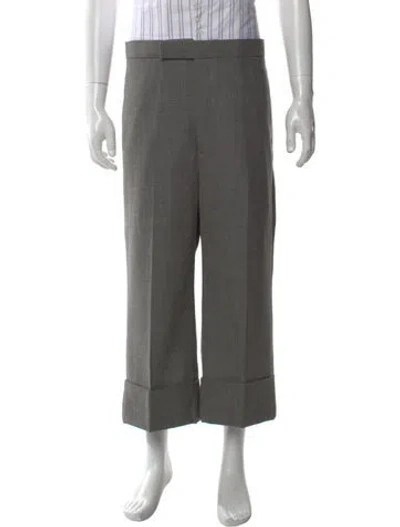Pre-owned Thom Browne Wool Pants In Gray