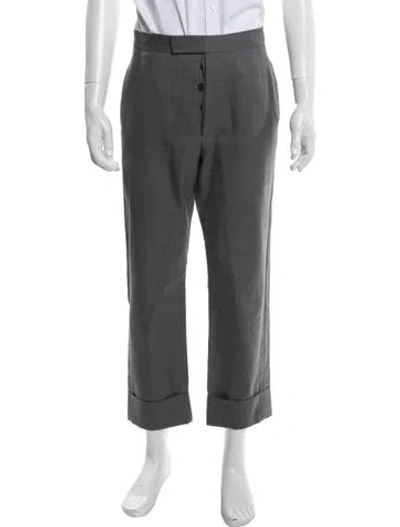 Pre-owned Thom Browne Wool Pants In Gray