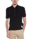 Thom Browne Man Sweater Navy Size 3 Virgin Wool In Blue