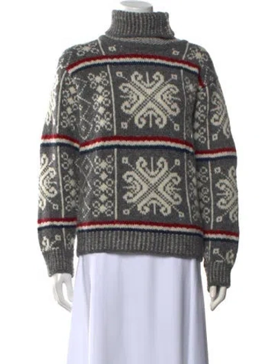 Pre-owned Thom Browne Wool Printed Sweater In Multi