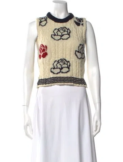 Pre-owned Thom Browne Wool Printed Sweater In Neutral