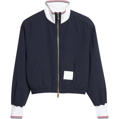 THOM BROWNE THOM BROWNE WOOL SEERSUCKER TRACK JACKET