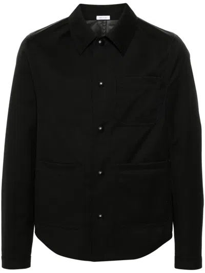 Thom Browne Wool Shirt Jacket In Black