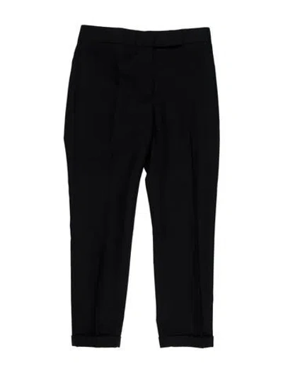 Pre-owned Thom Browne Wool Straight Leg Pants In Blue