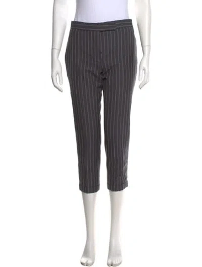 Pre-owned Thom Browne Wool Straight Leg Pants In Gray