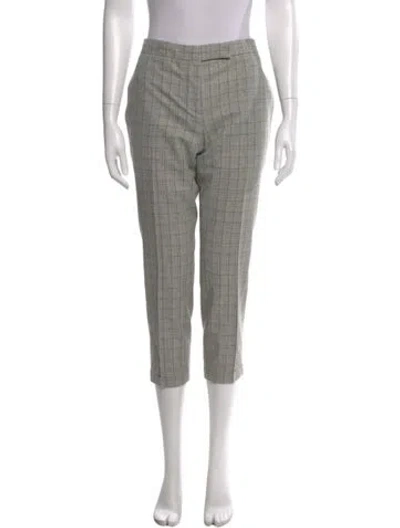 Pre-owned Thom Browne Wool Straight Leg Pants In Gray