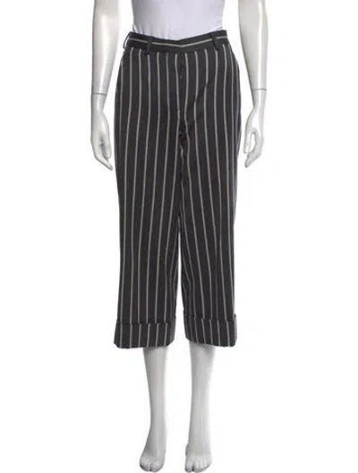 Pre-owned Thom Browne Wool Straight Leg Pants In Grey