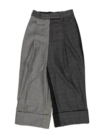 Pre-owned Thom Browne Wool Straight Leg Pants In Grey