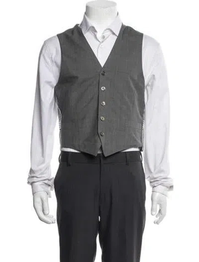Pre-owned Thom Browne Wool Suit Vest In Grey
