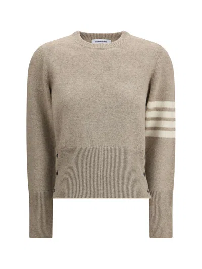 Thom Browne Wool Sweater In Brown
